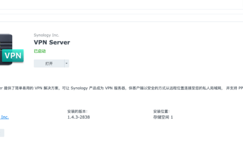 在Mac上使用群晖VPN连接到家中的网络