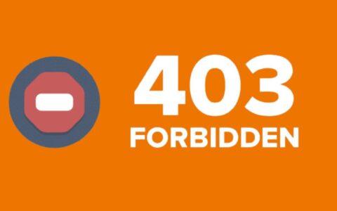 如何解决网站403 Forbidden错误