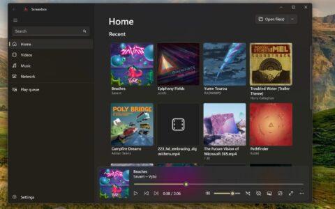 Screenbox：一款专属于Windows玩家的高颜值播放器