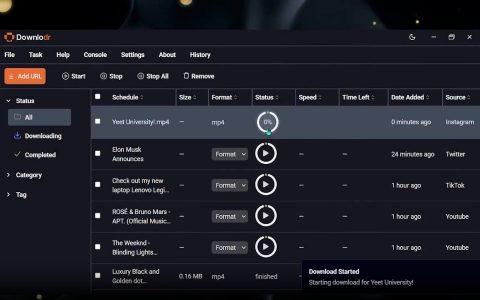 🆕 视频下载器Downlodr v1.7.x版本更新，支持1800+个平台！