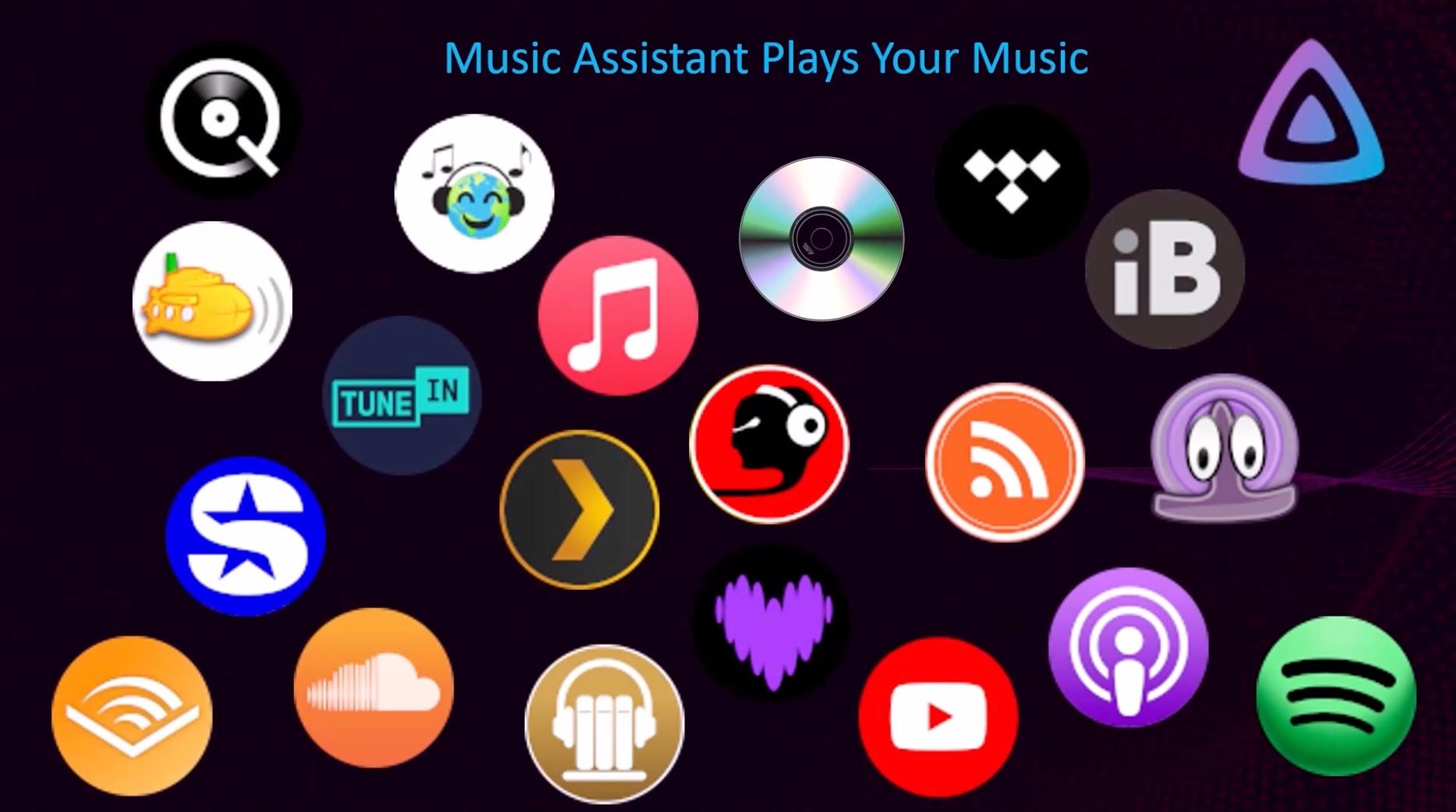 🔥 MusicAssistant：全网音乐/有声书/广播/播客统统拿下，与HomeAssistant珠联璧合！