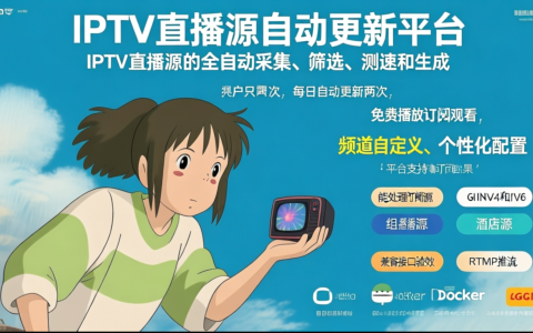 🆕 IPTV 直播源GUI工具 v1.7.3版本上新，一键更新！